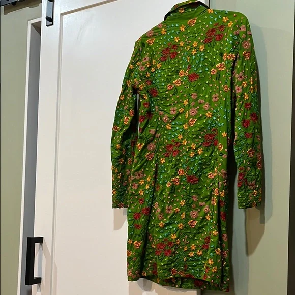 Johnny Was Floral Green Women's Coat - Picture 5 of 11